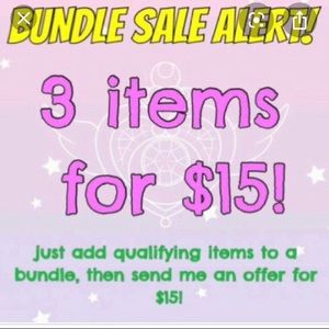 Any items 3 for 15!!
